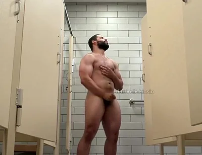 Beefy Muscle Locker Room Showers
