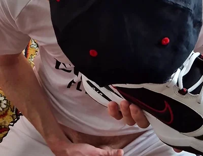 Licks Cum From Nike's Sneakers