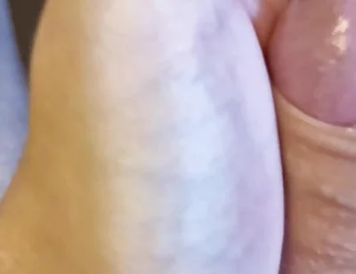 Jerking My Uncut Cock, Playing with My Foreskin and Precum