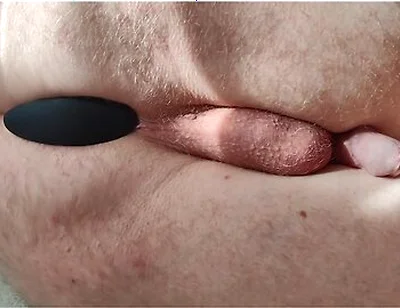Anal Play With Silicone Butt Plug