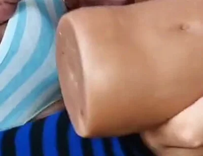 Femboy's Pussy Holes Filled with Cum From Two Huge Cocks