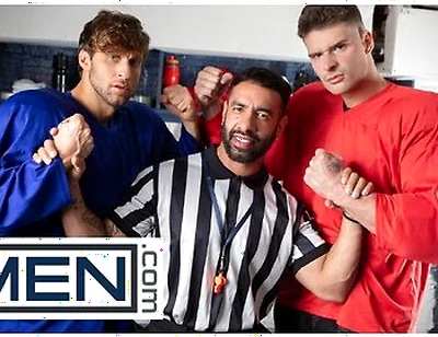 Malik Delgaty And Dom King Settle Their Differences By Double Penetrating Referee Mateo Zagal