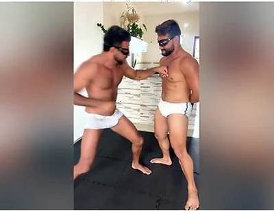 Tall Alpha Smashes Core: Intense Deep Gut Punching & Height Difference (extended)