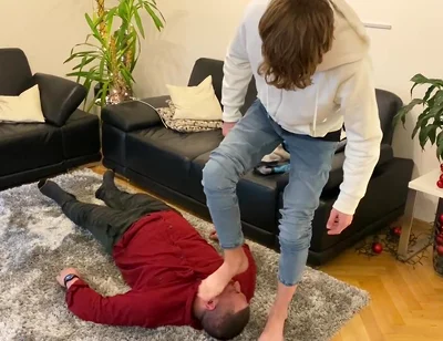 Master k stinky feet licking