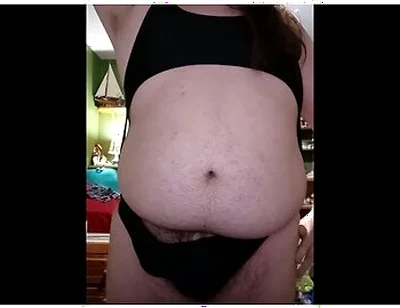 Fat Guy Wearing Bodysuit Strips And