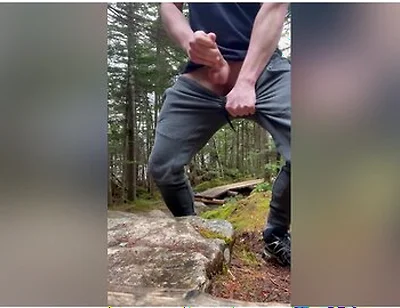 Jerking Off On Public Hiking Trail