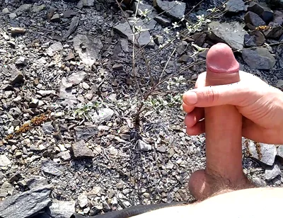 A Good Cumshot on the Mount of Big Fat Dick, the Guy Wants to Suck It!