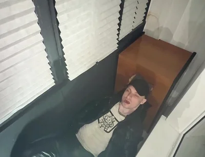 Leather Biker Piss on Leather Scally Chav Guy