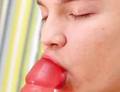 Big Rubber Dick Dildo for the Horny Teen Twink Boy