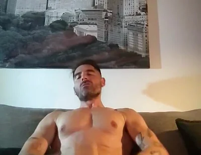 Playing with My Cock Using Both Hads