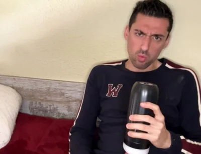 Hot Stepdaddy Showing off Big Cock and Playing with Vibrator