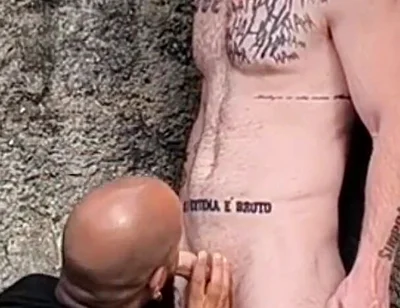 Backyard Blowjob.