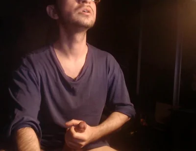 A Guy Plays with His Dick During a Webcam Show