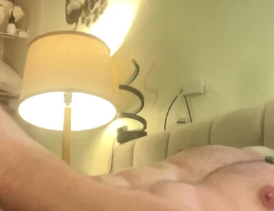 Laying Down with Penis Ring See Me Bust