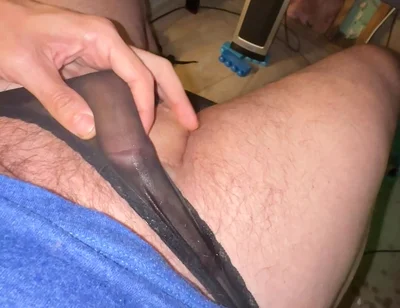 Impromptu Vibrator Makes My Cock Quickly so From Semi Hard to Ruined Cumshots