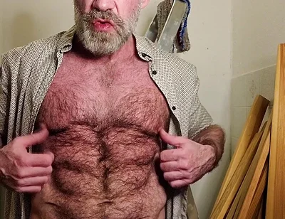 Hairy Dilf Gets Caught Wanking