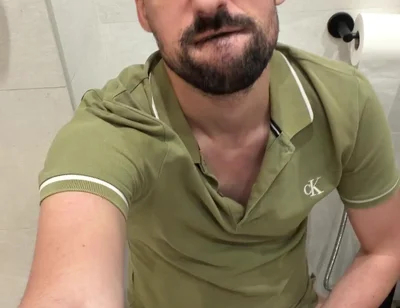 Hot Stepdaddy Jerking off in Bathroom