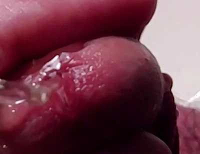 Peehole Piss Play Close up View in Slow Motion