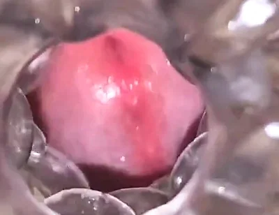 Close-up Cock in Tool for Masturbate Orgasm on Flash