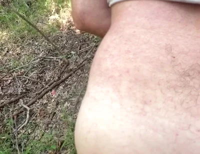 Cruising Straight Guy Gets Bent Over a Tree