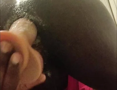Thick Femboy Creaming On thick Dildo