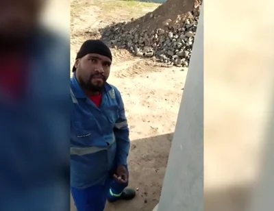 Before Heading Home, the Worker Gets a Quickie at the Construction Site.