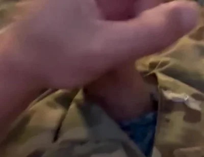 Jerking at My Sarge's Desk - Shooting Loads of Cum in My Uniform in My Barracks