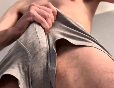 Male Dirty Talking While Cumming in Underwear - Loud Moaning Solo Orgasm