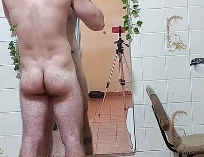 Shaving and Shaving His Chest