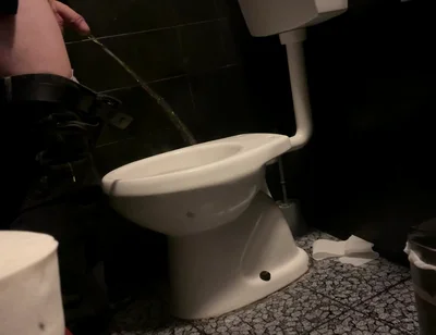 Amateur Straight Boy Caught Peeing in a Bar Restroom