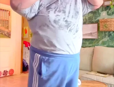 Erotic Naked Fat Man Belly Bear Dancing