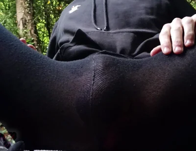 Hairy Wbc Sissy Outside - Edging Ends in a Huge Load