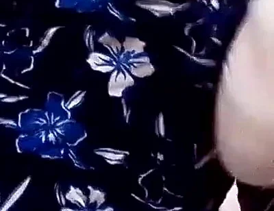 Striking Sisna While Wearing Her Stepsister's Floral Pants and White Panties