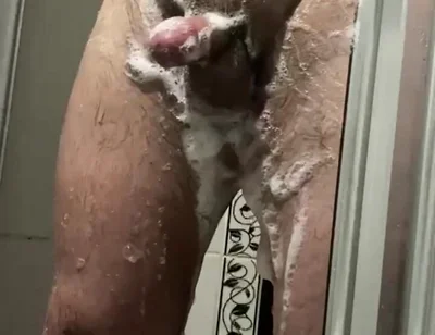1-) Turkish Bathroom Shower and Big Ejaculation.foot:)