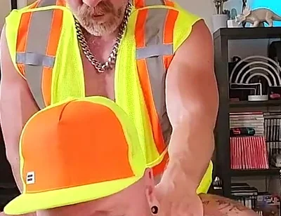 Construction Worker Coffee Break Gangbang