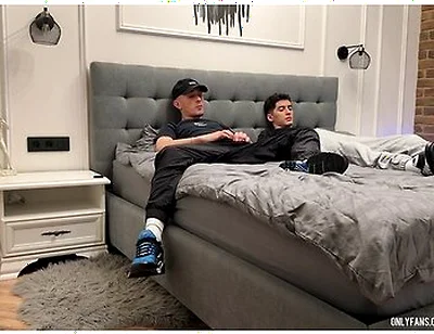 Two Friends Jerk Off Together