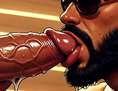Mediterranean Men Blowjob Art