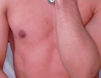 Rubbing My Nipples with Saliva