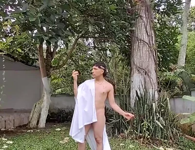 Greek God Turned to Stone Gets Fucked to Be Thawed Out