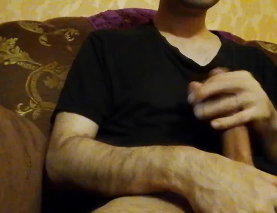Horny Guy Jerking and Cumming. so Much Thick Cum