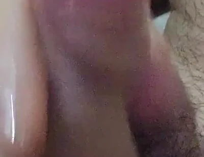 Nice Handjob with Big Cock Near the Cam and Nice Leaky Cumshot