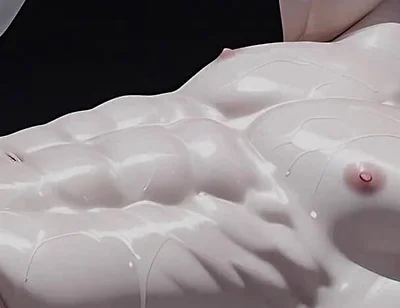 Albino Twink Oiled Chest Caress Leading to Gentle Cock Play