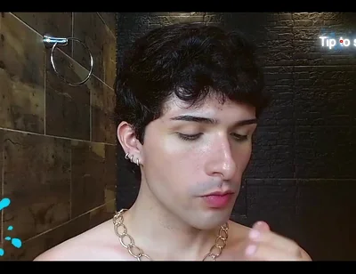 Glutton Eating While Having Sex and Masturbating Naked on Camera