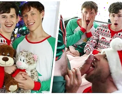 Dakota And Danny Stay On The Couch On Christmas Eve Expecting To See Santa &their Gifts Tonight With Nicholas Ryder, Danny Shine And Dakota Lovell
