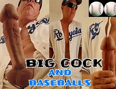 Big Cock Baseball Home Run Cumshot