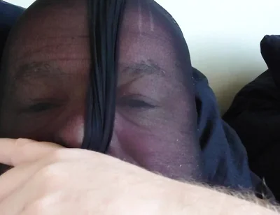 Carmen Nylonjunge Makes Grims in Nylon Mask