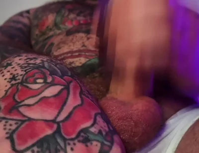 Tattooed Dom Sweaty Cumshot Alpha Video POV