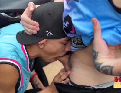 Eddy Blanco And Santo Jorge - Big Dick Caught Fucking Outdoor Sucking Big Uncut Cock