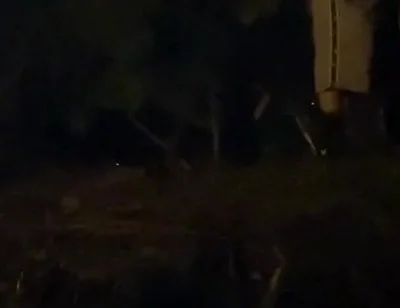 Amateur Straight Boy Caught Pissing in a Park, at Night