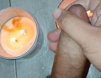A Straw in the Romantic Light of Aromatic Candles to Improve Concentration.